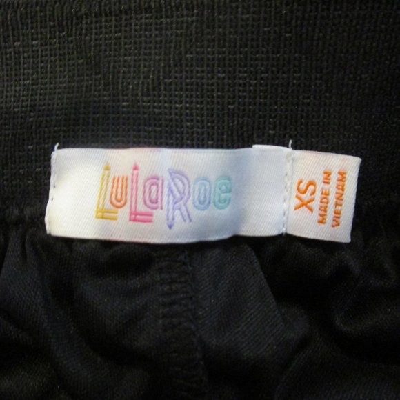 LuLaRoe Black floral lace Lola skirt sz XS - Picture 6 of 7